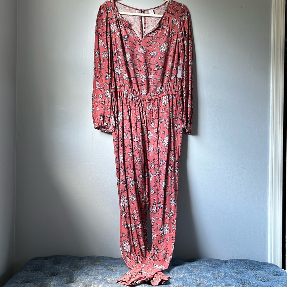 Old Navy Flowered Jumpsuit